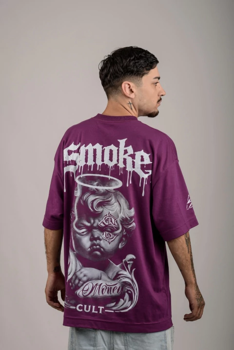 Camiseta Oversized Money vermelha